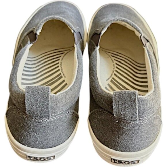 Taos Rubber Soul Slip On Canvas Sneakers - Charcoal Wash - 9 - Picture 6 of 13